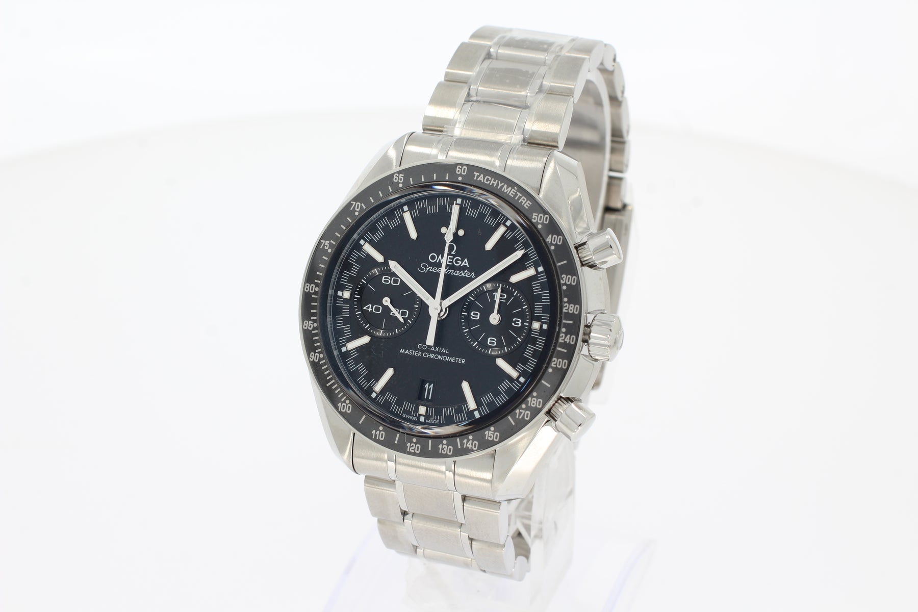 Omega Speedmaster Racing 44,25 mm, Stahl mit Stahlband 32930445101001