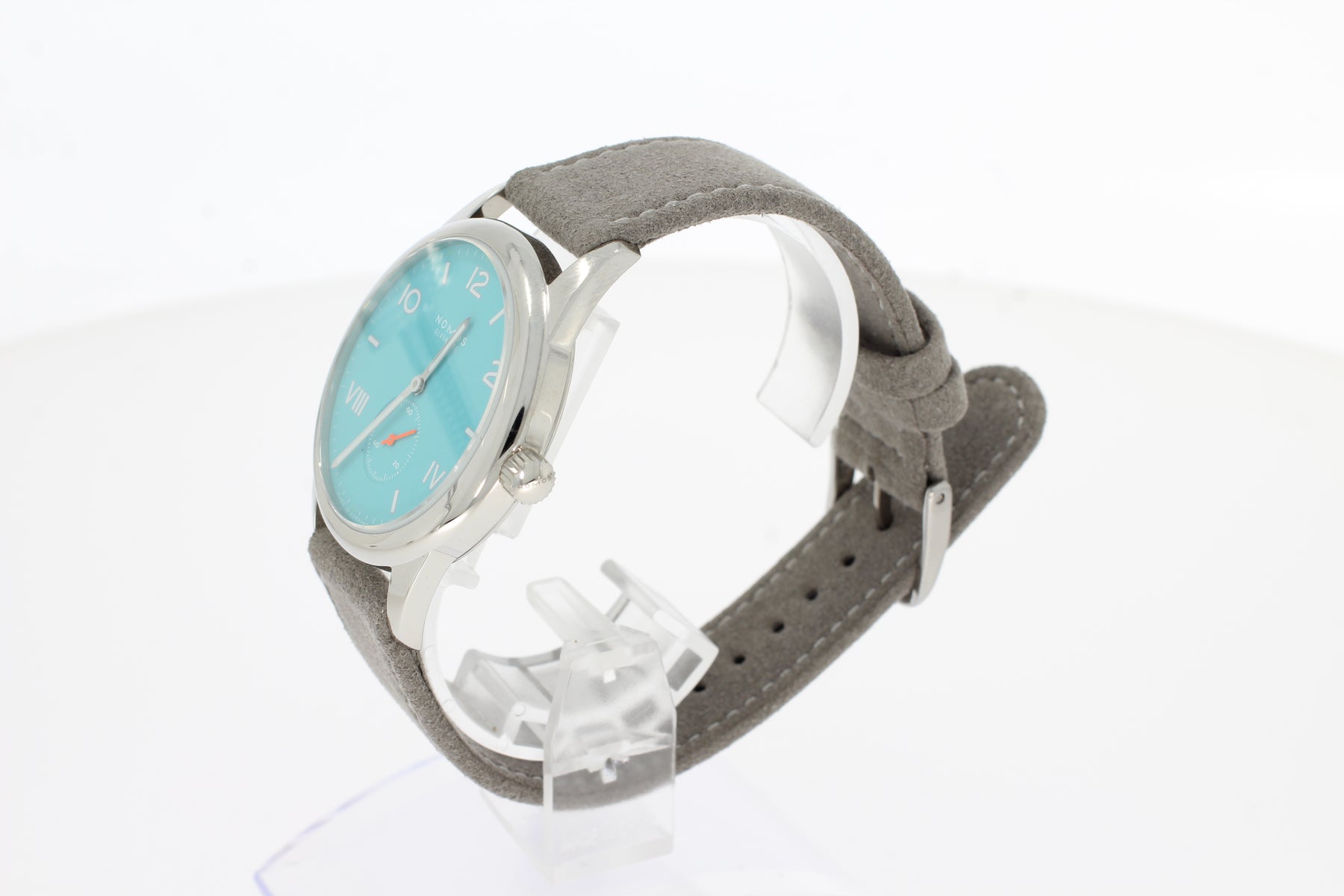Nomos Club Campus 38 endless blue 724 Edelstahl 38.5 mm Handaufzug, gewölbtes Saphirglas,