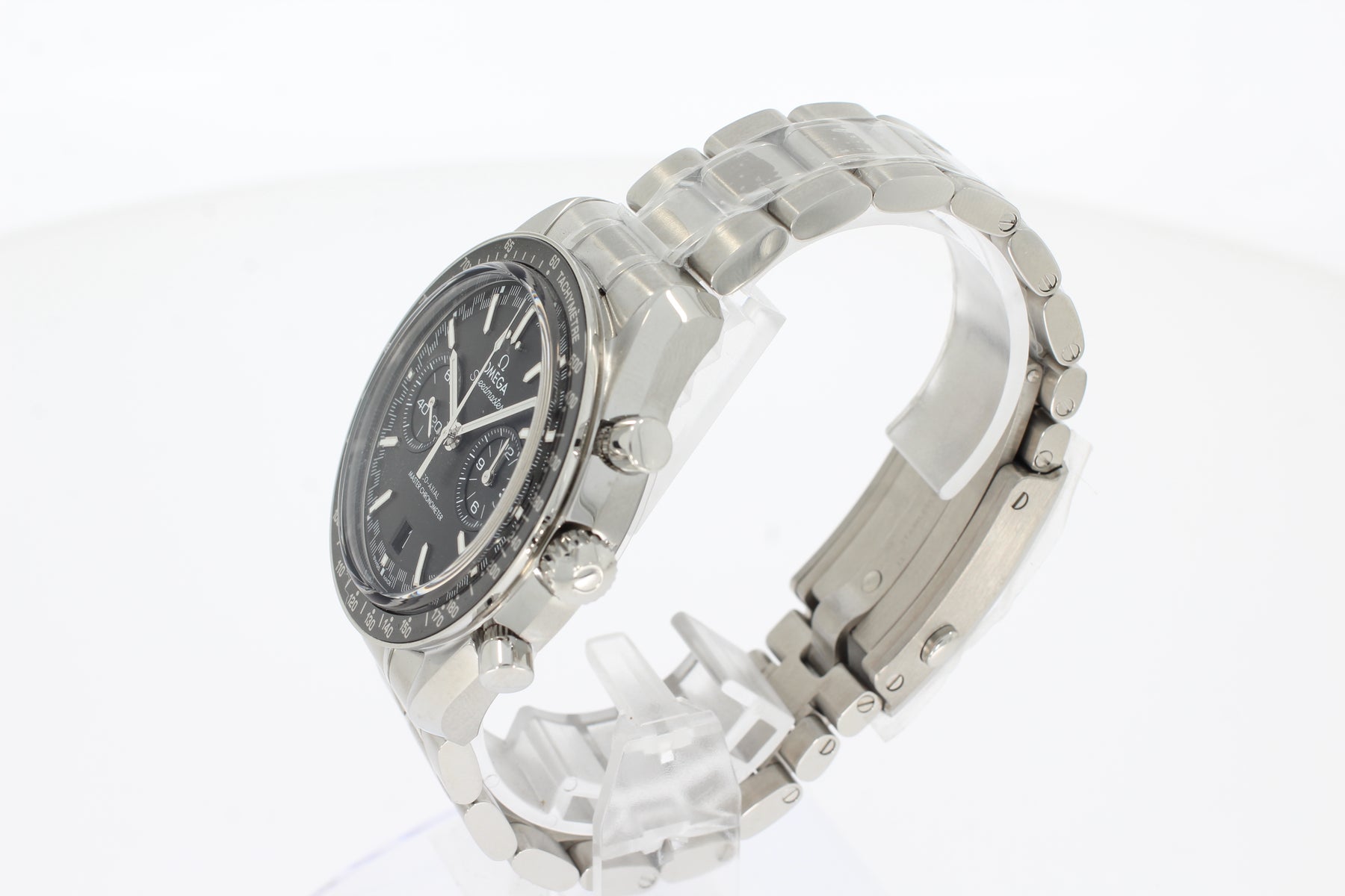 Omega Speedmaster Racing 44,25 mm, Stahl mit Stahlband 32930445101001