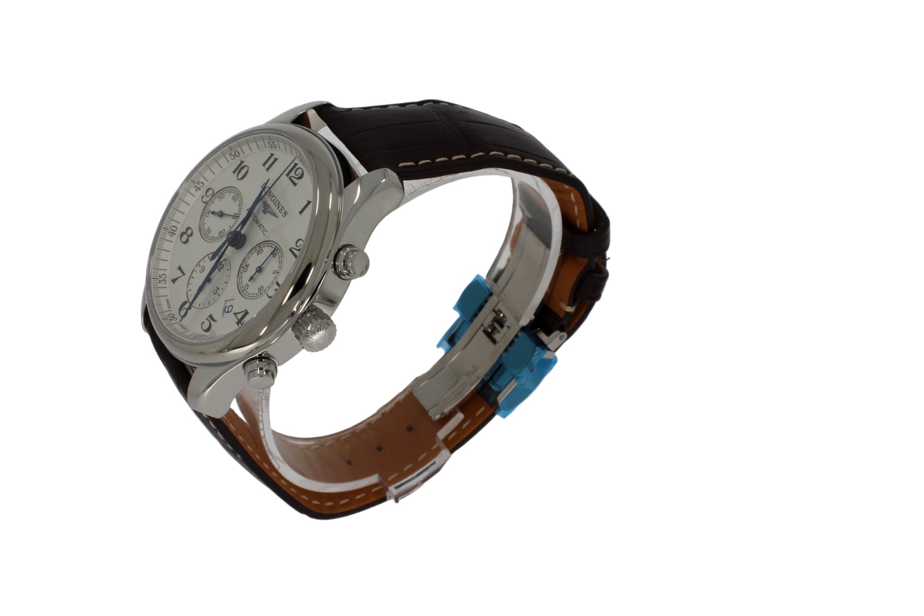 LONGINES MASTER COLLECTION CHRONOGRAPH, L27594783, Automatik Uhr, Ø 42.00 mm, Edelstahl.