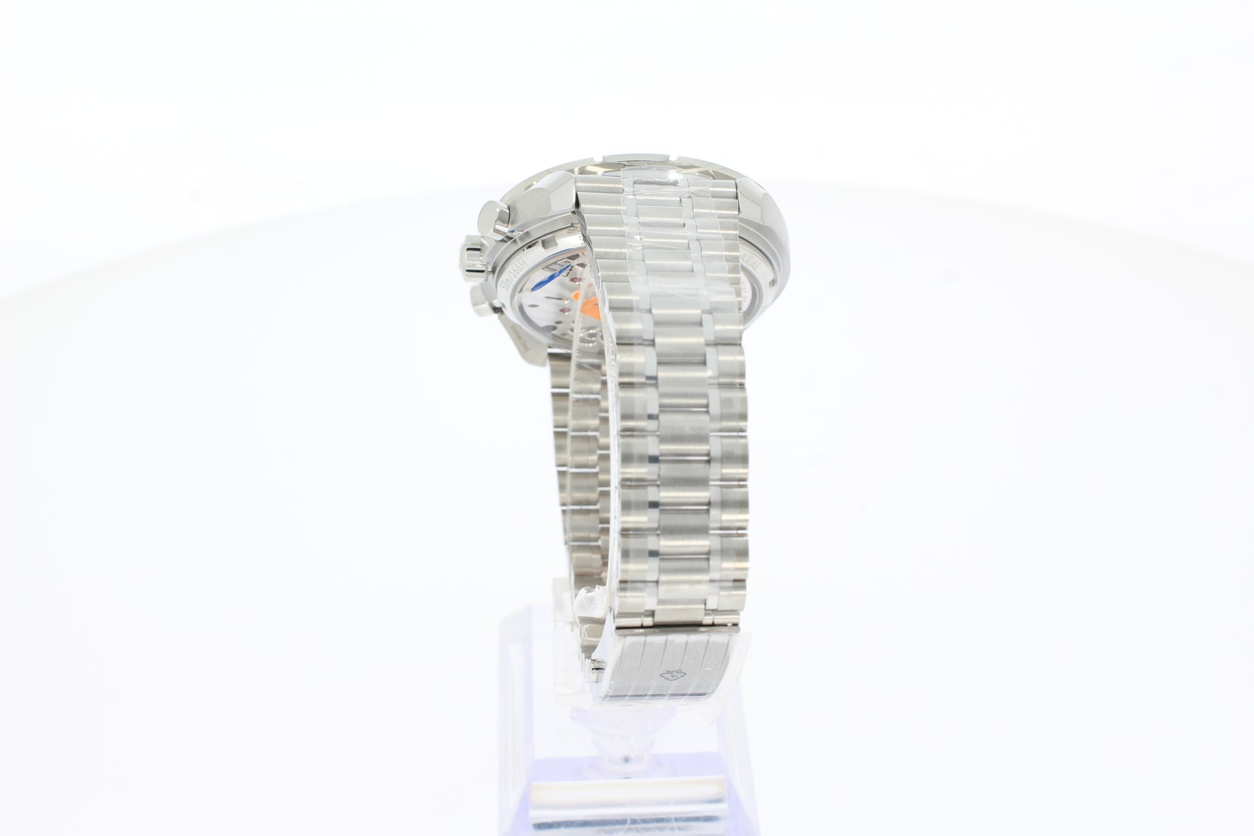 Omega Speedmaster Mondphase 43 mm, Stahl mit Stahlarmband "Meteorite" 30430435201001