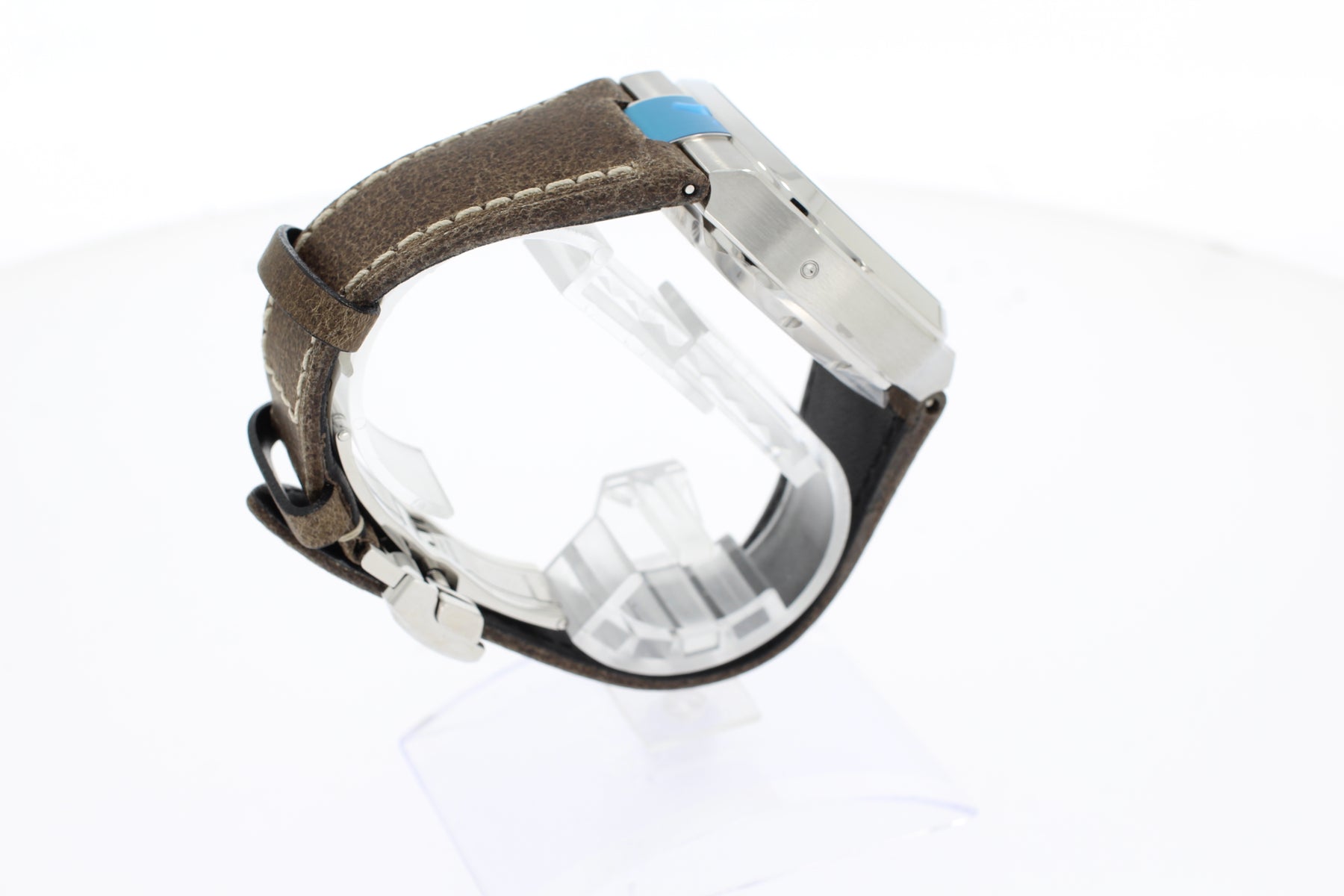 Glashütte Seventies Chronograph 13702080262 blau, Automatikwerk, Saphirglas, Kalbslederarmband