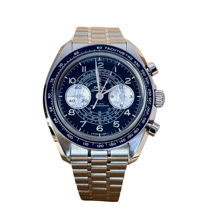 Omega Speedmaster Chronoscope 43 mm, Stahl mit Stahlarmband 32930435103001