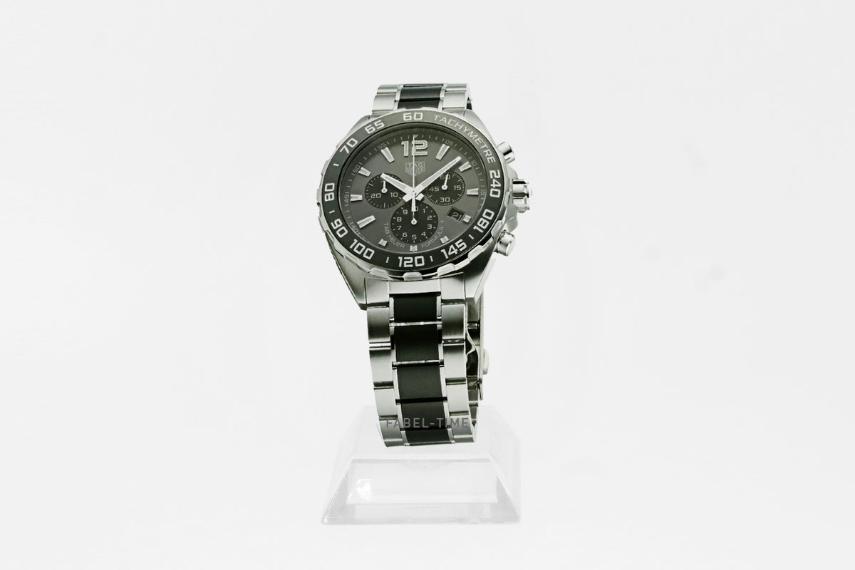 TAG HEUER FORMULA 1 CHRONOGRAPH quartz, 43 mm, stainless steel &amp; ceramic CAZ1011.BA0843