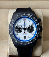 Tudor Black Bay Chrono „Carbon 25“ m79377kn-0001 Manufakturwerk Kaliber MT5813 Schwarzes Gehäuse in Carbonfaser, 42 mm Weißes Zifferblatt