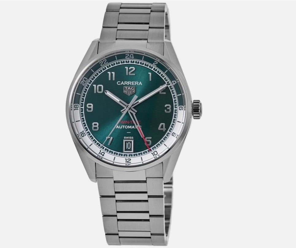 TAG Heuer Carrera Date Twin-Time  Automatik, 41 mm, Edelstahl WDA2114.BA0043