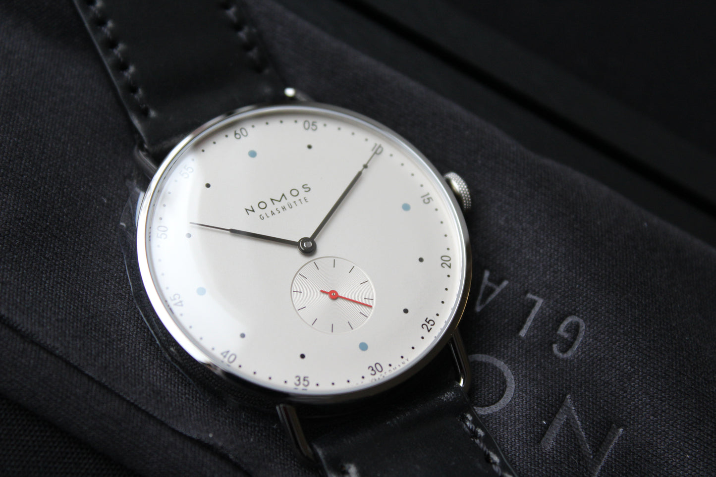 NOMOS Metro 1108 with sapphire crystal back