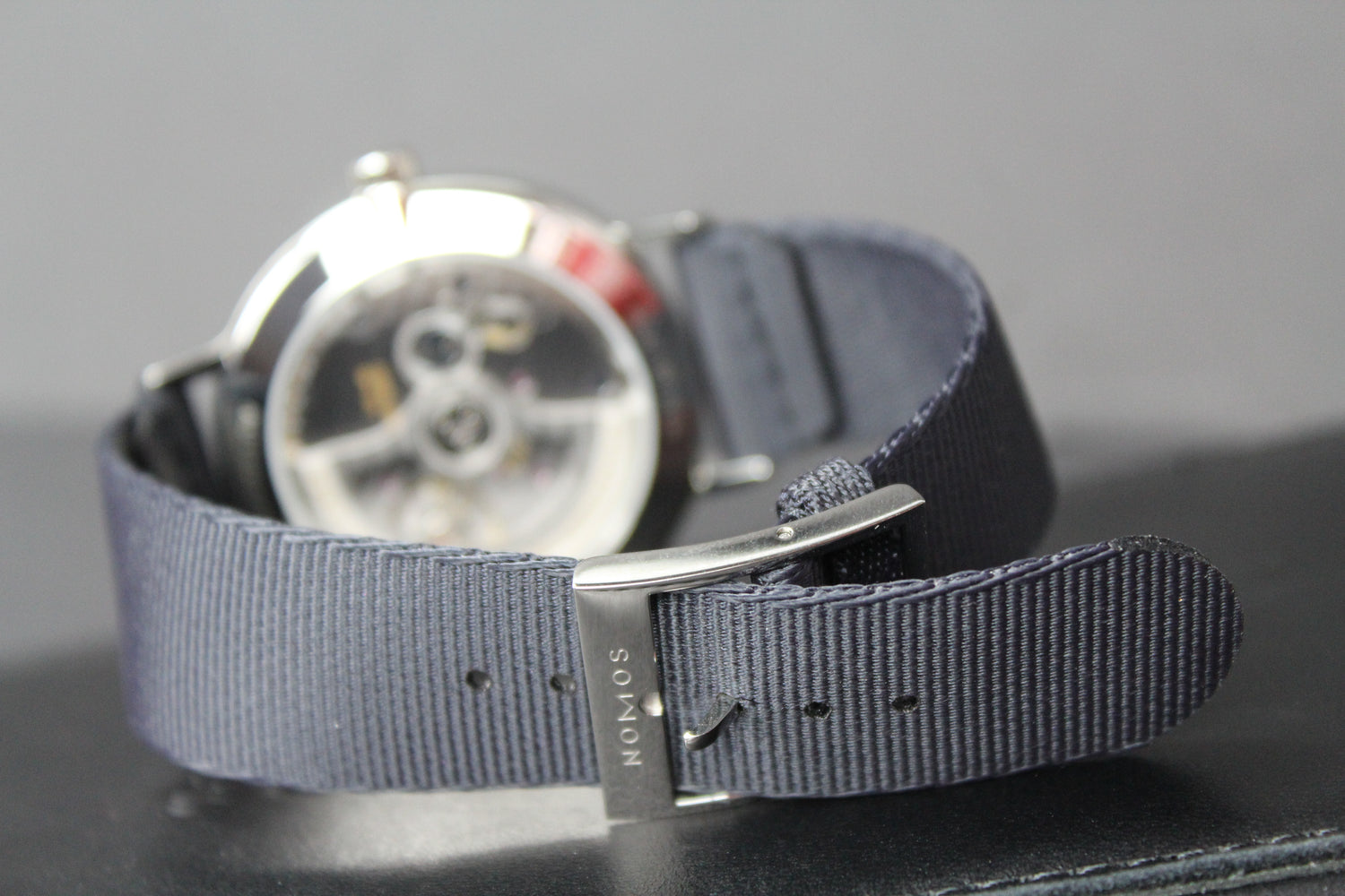 Nomos Autobahn 1303 sport gray with sapphire crystal back Fabel