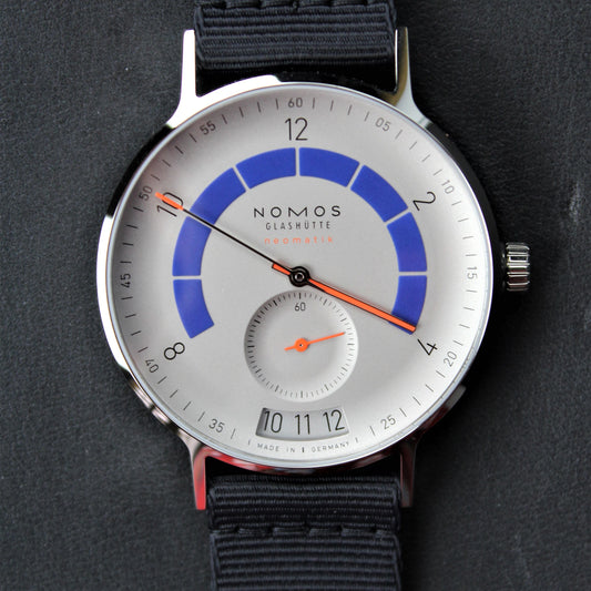 Nomos Autobahn 1303 sport gray with sapphire crystal back