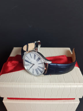 Omega De Ville Trésor 428.18.39.60.04.001 white 39mm steel, blue strap