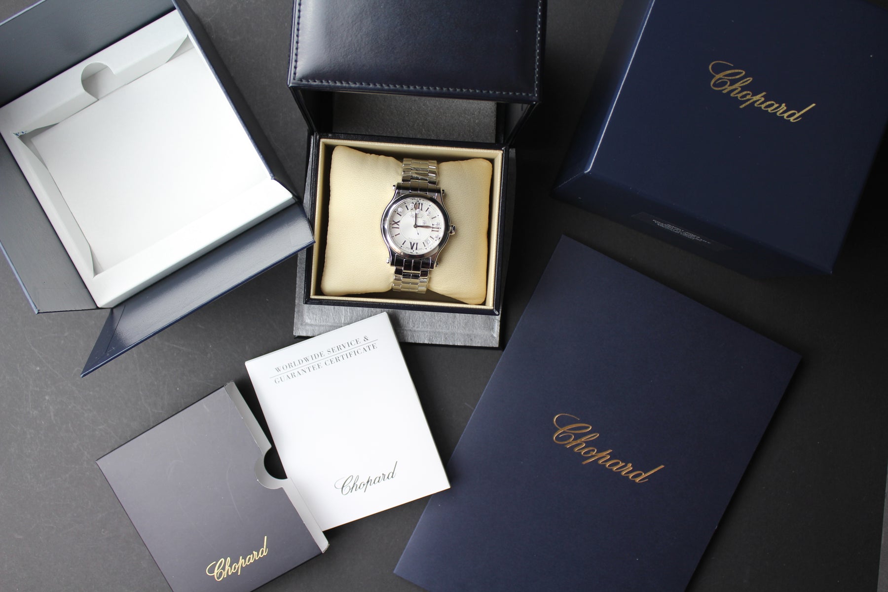 Chopard Happy Sport 278559-3002  Automatik, Edelstahl, Diamanten, 36mm