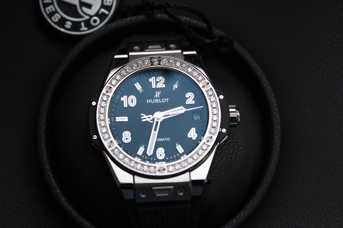 Hublot BIG BANG ONE CLICK ACIER DIAMANTS 39mm 465.SX.1170.RX.1204 caoutchouc acier inoxydable