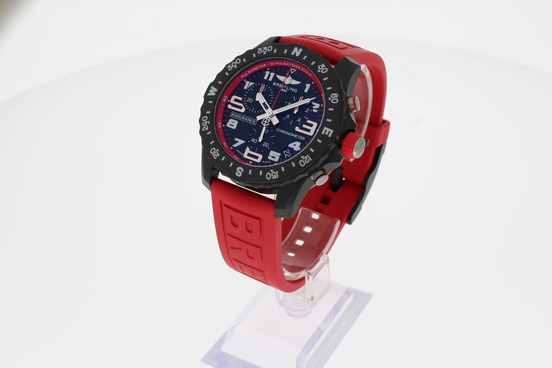 Breitling ENDURANCE PRO red, X82310D91B1S1 men's watch 44mm with rubber strap