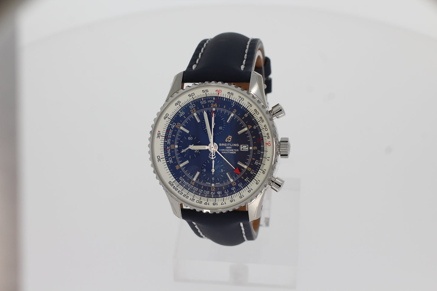Breitling Navitimer 1 Chronograph GMT 46 Stahl - Blau A24322121C2X1 Herren Uhr 46mm