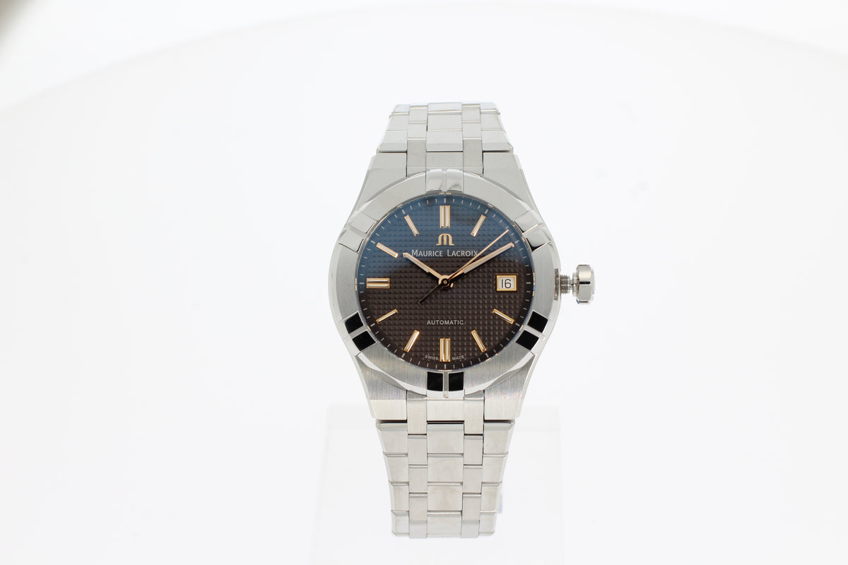 Maurice Lacroix Aikon Automatic 39mm AI6007-SS002-331-1 gray steel