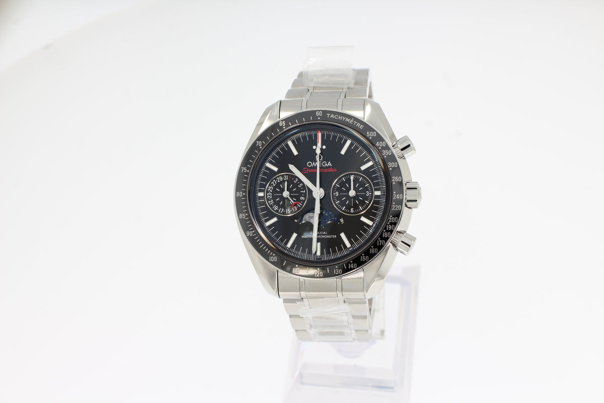 Omega Speedmaster Moonwatch Moonphase CHRONOGRAPH 304.30.44.52.01.001 black 44.25mm steel with steel strap