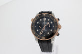 Omega  SEAMASTER DIVER 300M 44 MM, STAHL ‑ SEDNA™‑GOLD MIT KAUTSCHUKBAND 210.22.44.51.01.001