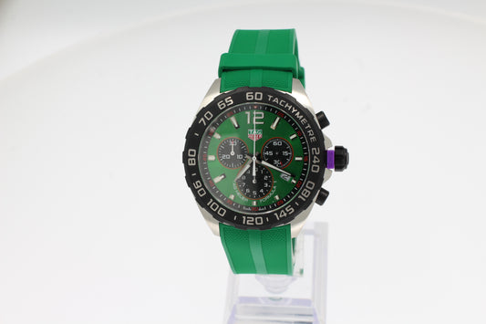 Tag Heuer Formula 1 CAZ101AP.FT8056 vert 43mm acier, avec bracelet caoutchouc vert