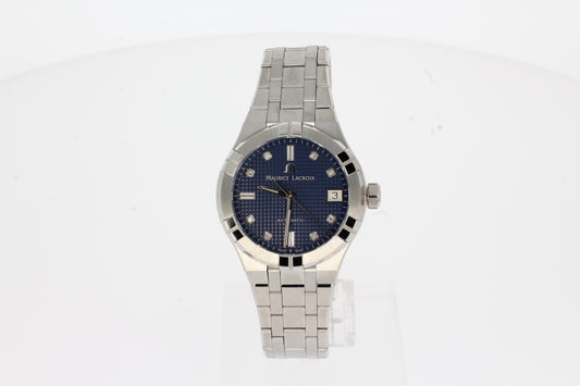 Maurice Lacroix Aikon 35mm AI6006-SS002-450-1 blau Stahl