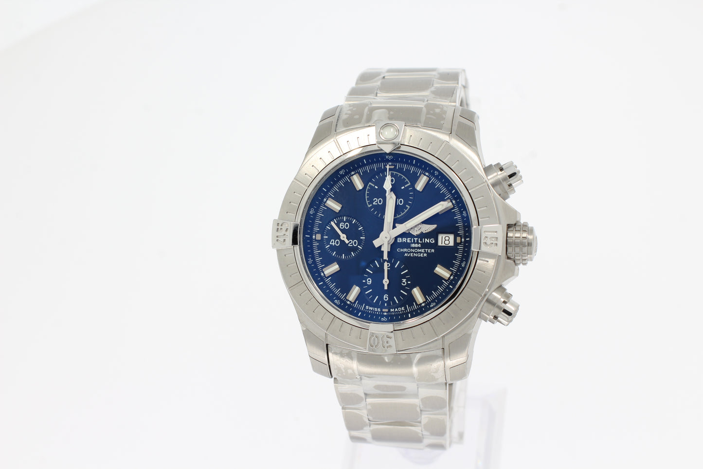 Breitling AVENGER CHRONOGRAPH Herren Uhr 43mm Edelstahl - Blau  A13385101C1A1