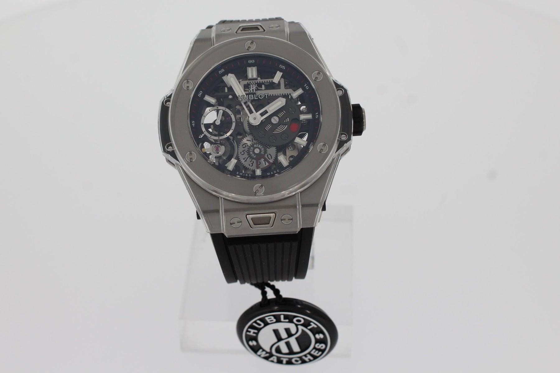 Hublot BIG BANG MECA-10 TITANIUM 45mm 414.NI.1123.RX Men's Watch Titanium Black Rubber