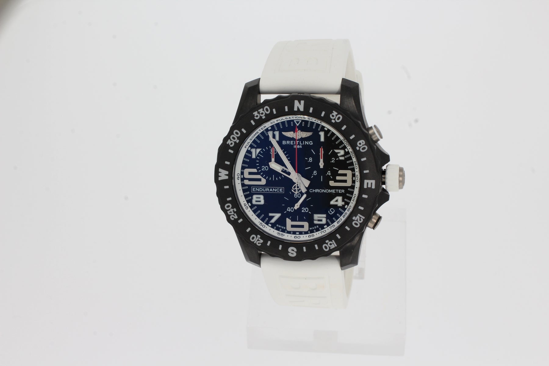 Breitling ENDURANCE PRO white, Breitlight - Black X82310A71B1S1 Men's Watch 44mm with rubber strap