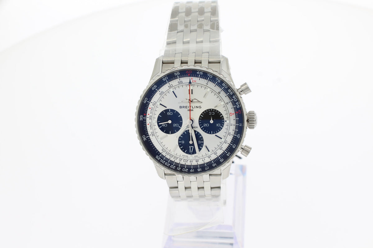 Breitling NAVITIMER B01 CHRONOGRAPH 43 silver AB0138241G1A1