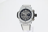 Hublot BIG BANG UNICO WHITE CERAMIC 44mm 421.HX.1170.RX Men's Watch White Ceramic Rubber