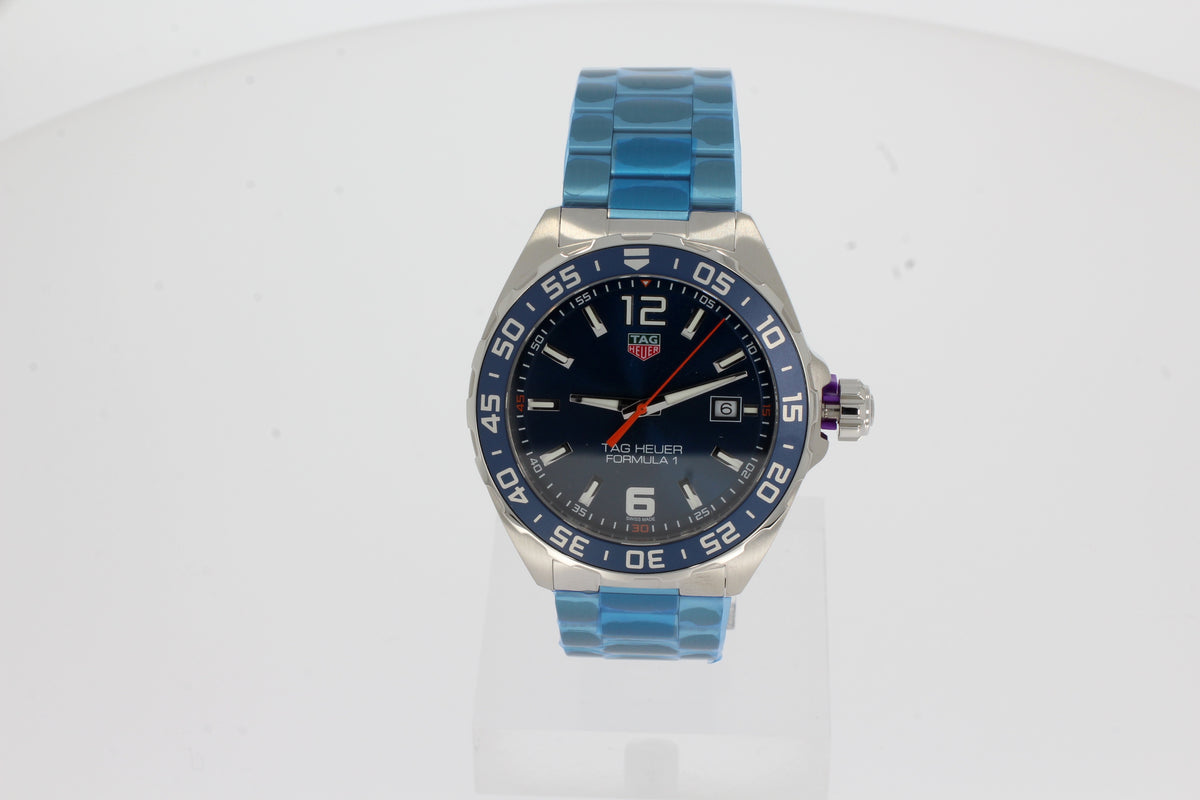 TAG Heuer Formula 1 Quartz WAZ1010.BA0842 blue 43mm steel, with steel bracelet