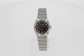 Omega Constellation Quartz 131.10.28.60.56.001  grau 28mm Stahl