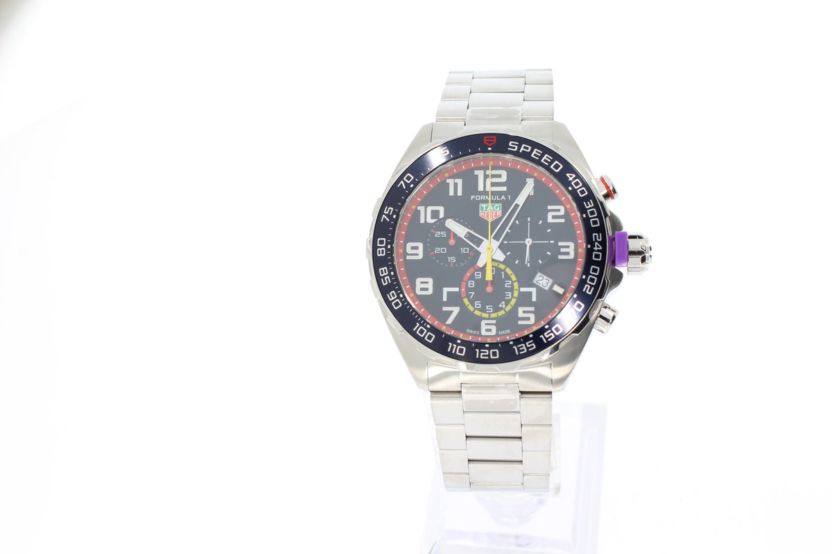 TAG HEUER FORMULA 1 RED BULL RACING quartz chronograph, 43 mm, stainless steel CAZ101AL.BA0842