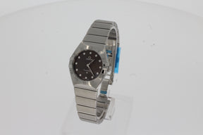 Omega Constellation Quartz 131.10.28.60.56.001  grau 28mm Stahl