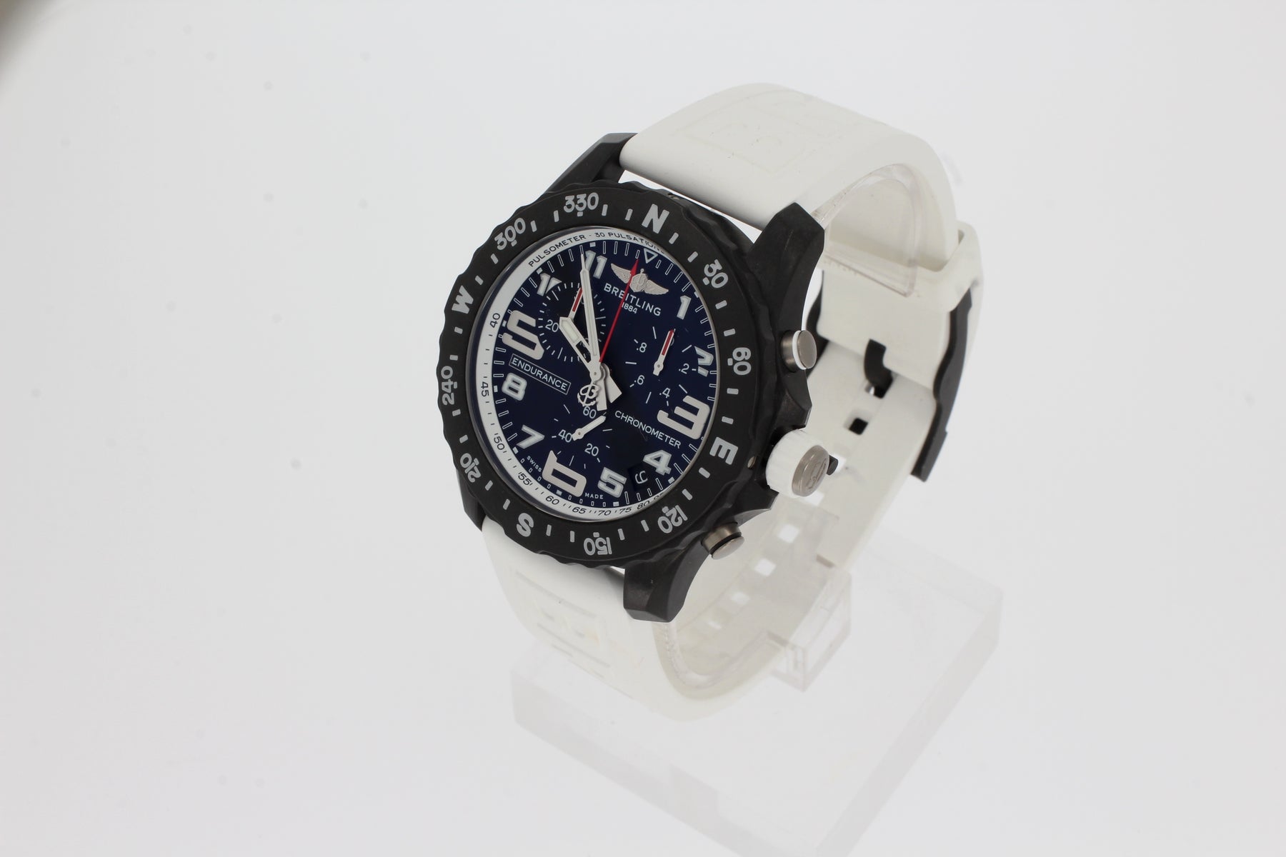 Breitling ENDURANCE PRO white, Breitlight - Black X82310A71B1S1 Men's Watch 44mm with rubber strap