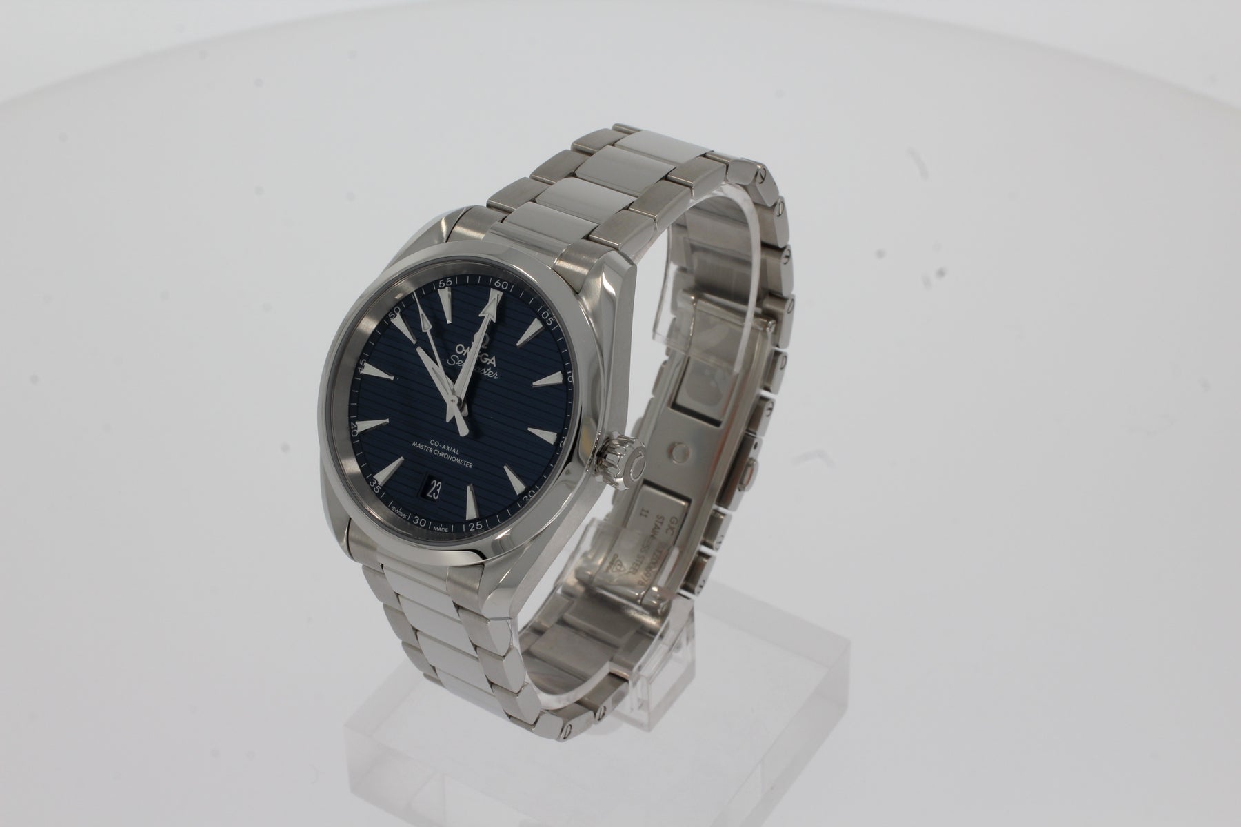 Omega SEAMASTER AQUA TERRA 150 M 38 MM, STAHL MIT STAHLBAND  220.10.38.20.03.001   blau 38mm Stahl