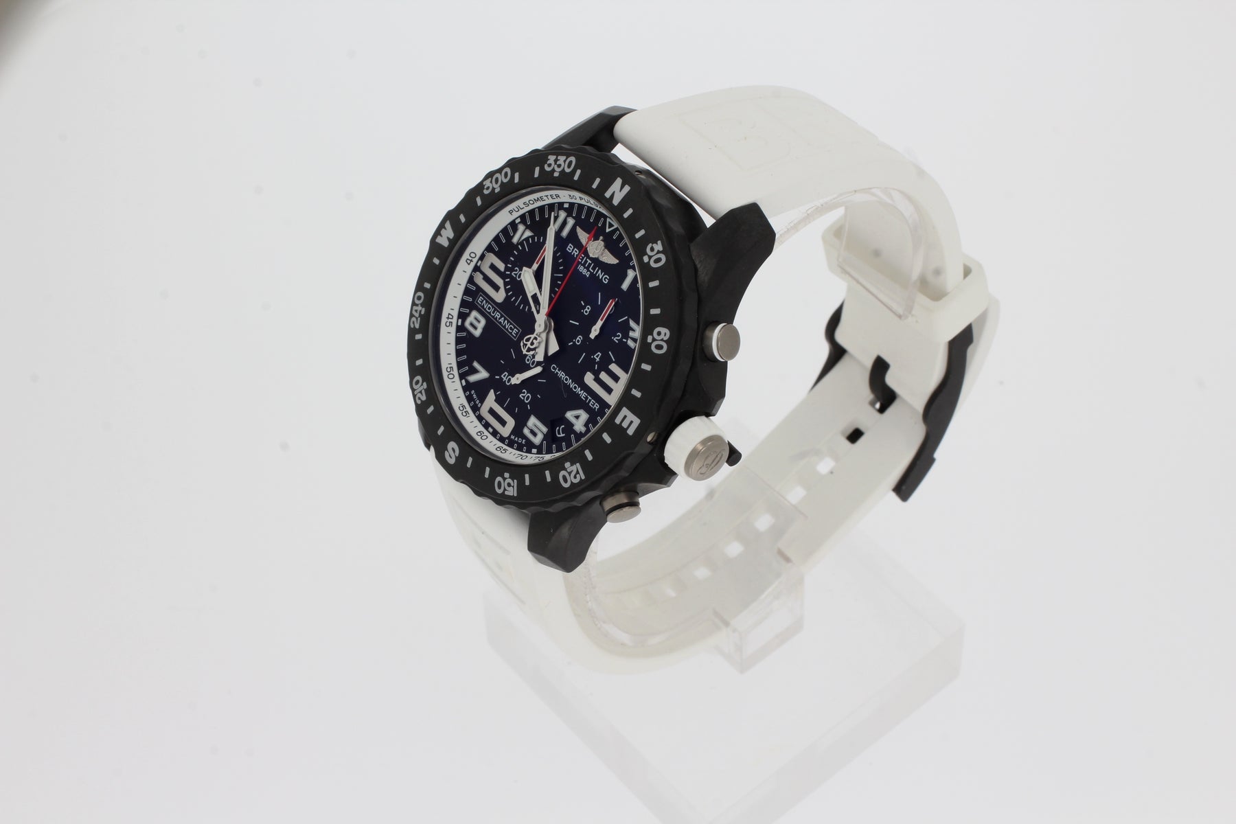 Breitling ENDURANCE PRO white, Breitlight - Black X82310A71B1S1 Men's Watch 44mm with rubber strap