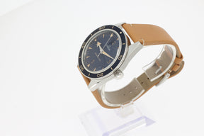 Omega Seamaster 300 41 mm, Stahl mit Lederarmband 23432412103001