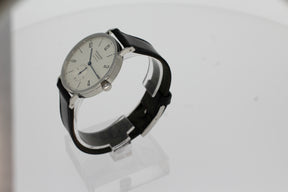 Nomos TANGENTE NEOMATIK 39 140 white with sapphire crystal bottom