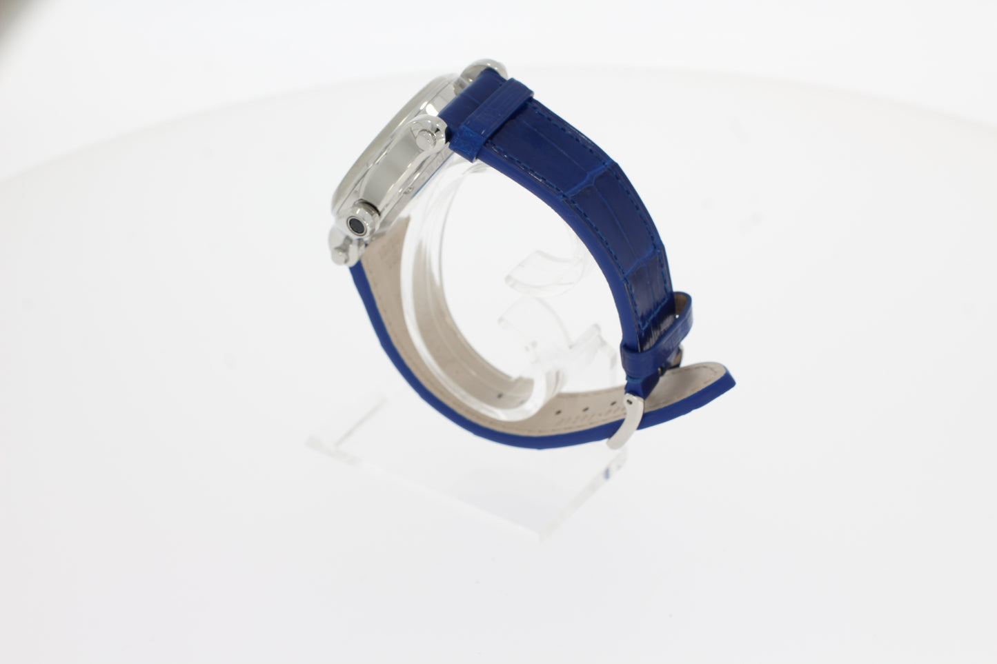 Chopard Happy Sport 278559-3011  36mm, Edelstahl mit blauem Alligatorlederarmband, Automatik-Kaliber SW300, Datum